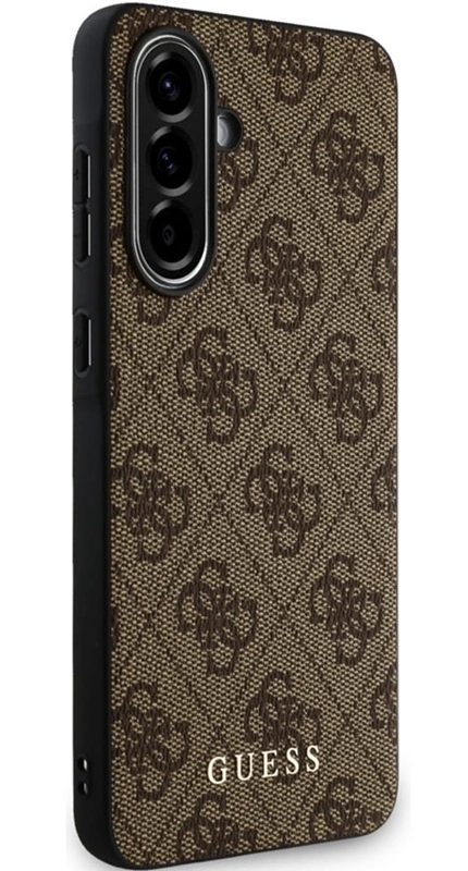 Guess Samsung Galaxy A56 Metal Logo dėklas, ruda, 3 nuotrauka